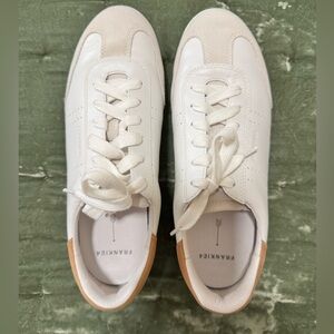Frankie4 White leather Sneakers